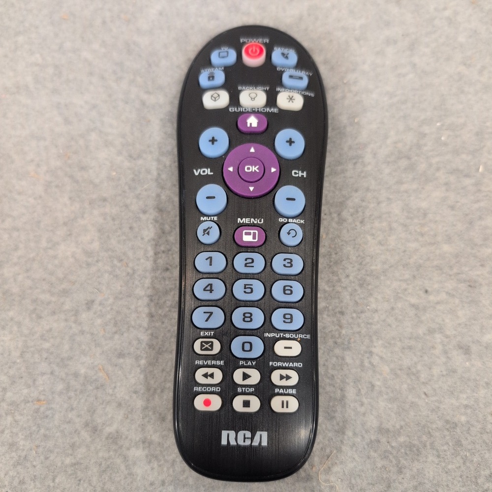 RCA RCR414BHE 4-Device Universal Remote Control Backlit Black R271U1 3AB36KE - Picture 1 of 4